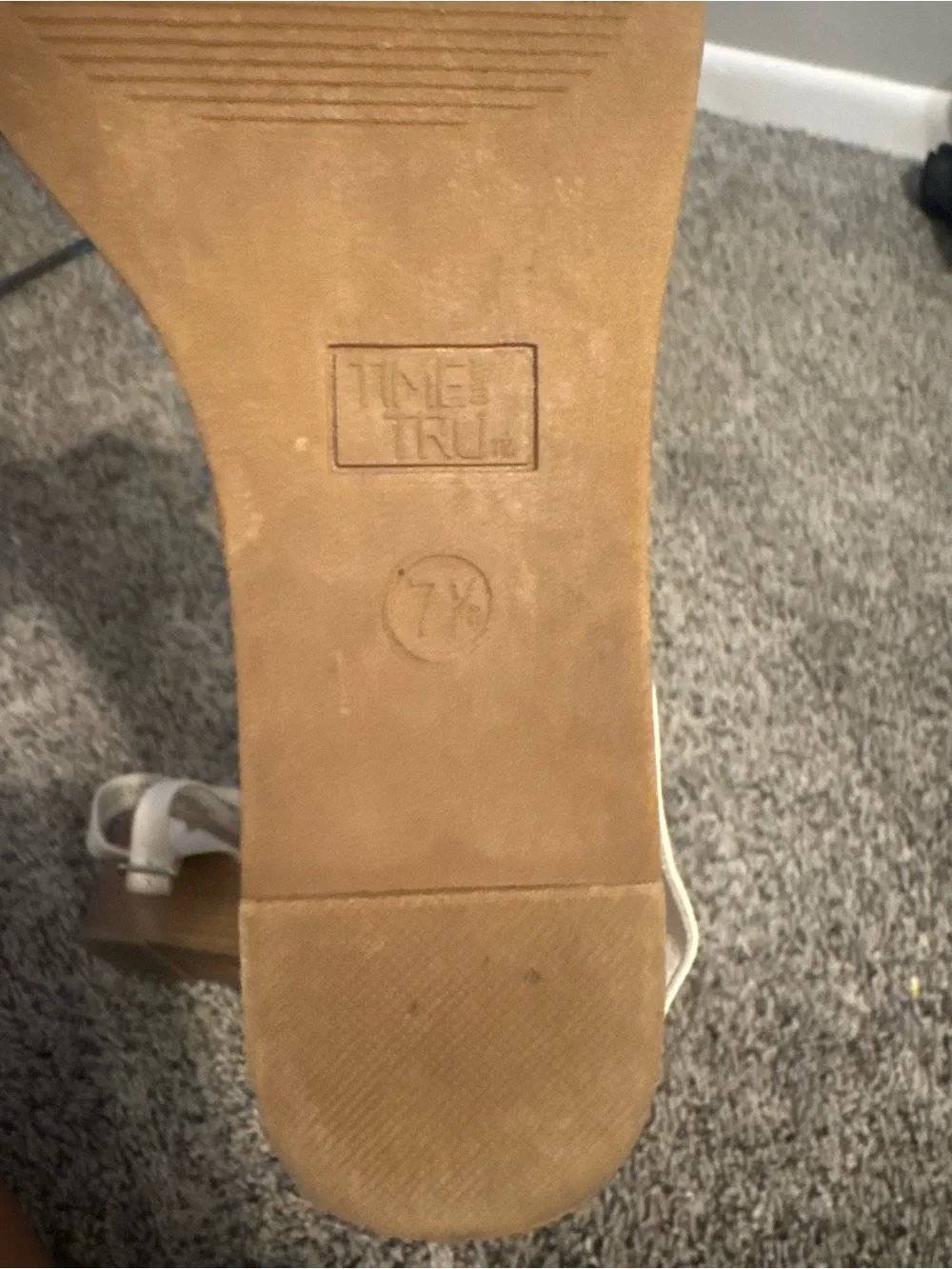 White Knot-Front Women's Sandals - Unbranded
